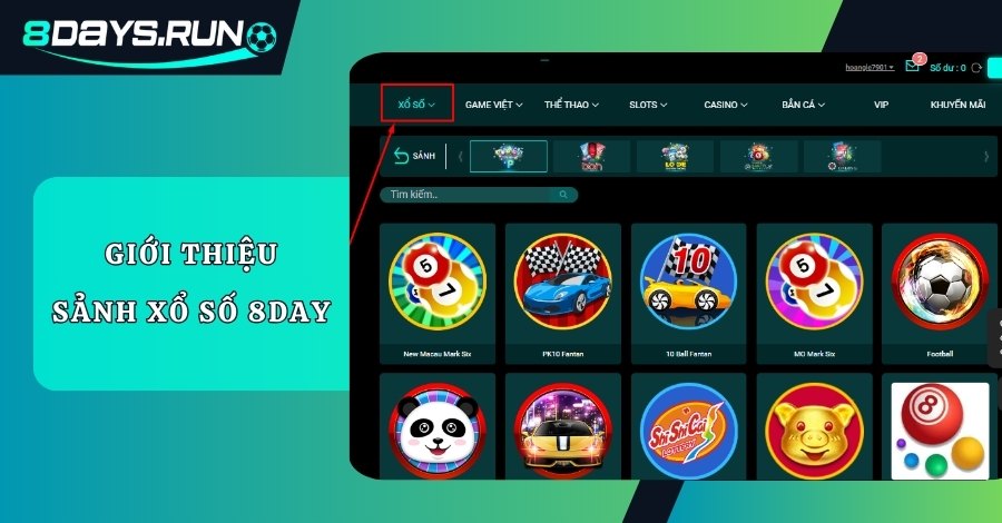 Kho Game Xổ số 8Day